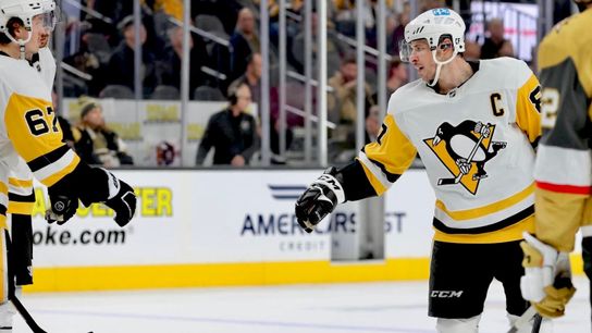 Freeze Frame: That Crosby-Rakell connection taken in Las Vegas (Penguins)